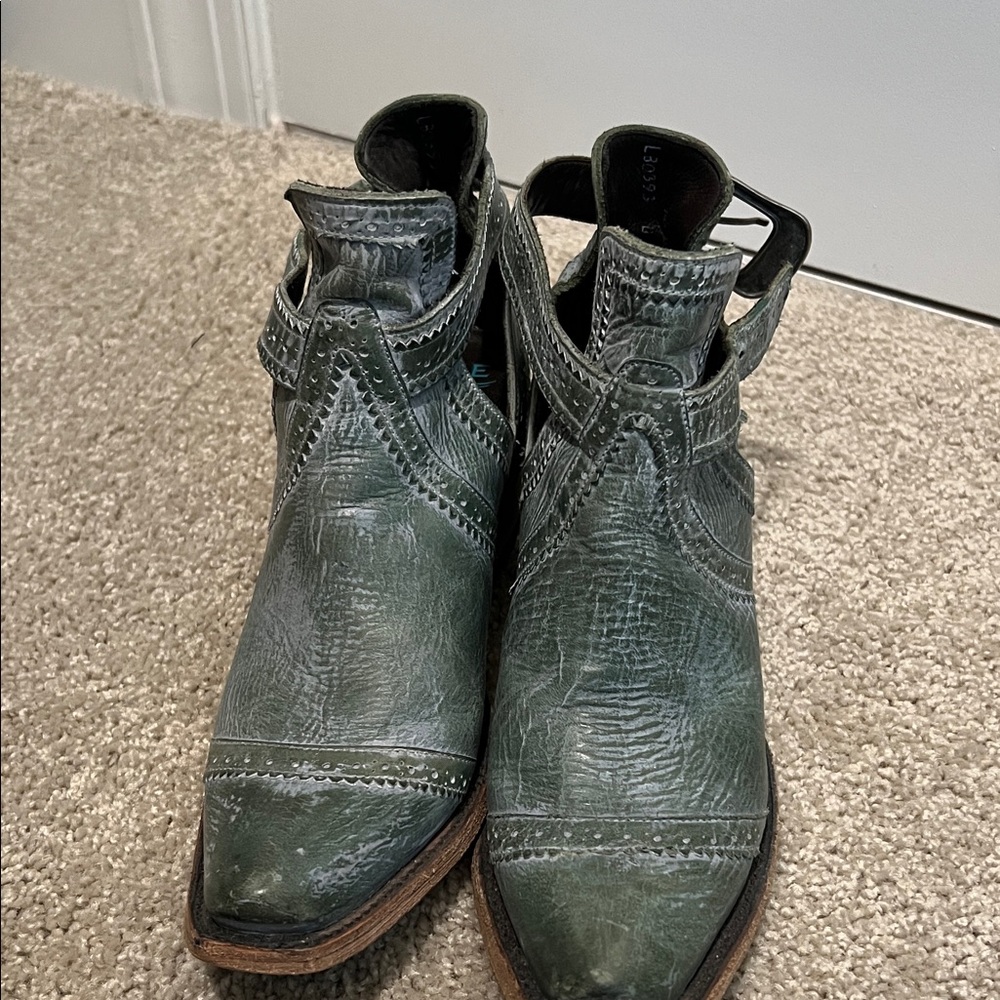 Stylish Green Ankle Booties